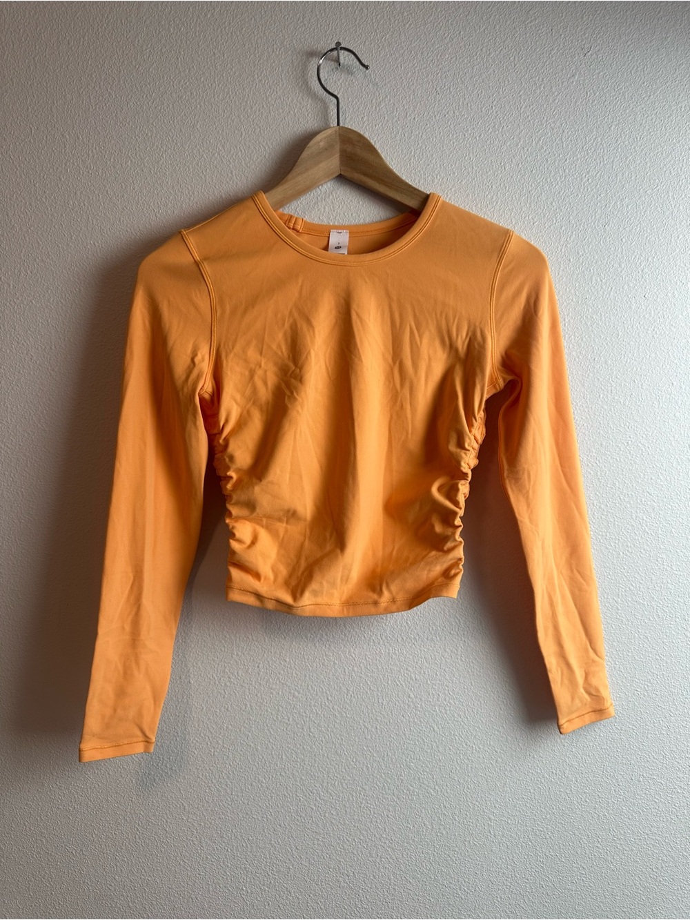 Lululemon All it Takes Nulu Long Sleeve Top Orange Size 2